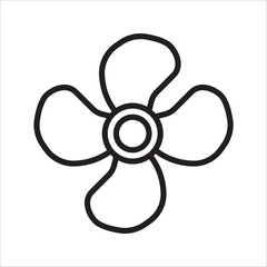 Heating unit vector icon. Heating unit icon, on a white background