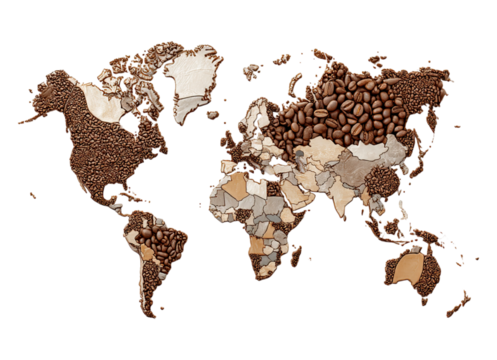 Global Coffee Distribution Map