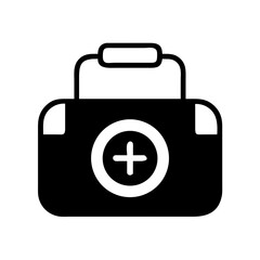 Obraz premium First aid kit medical healthcare emergency box health hospital medicine doctor treatment cross bag