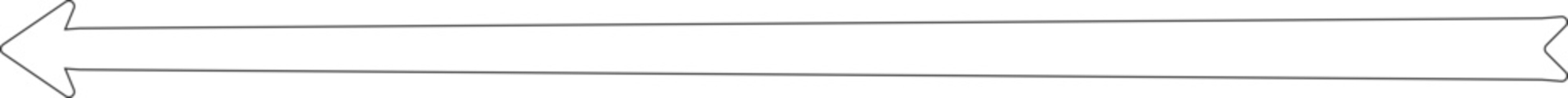 Obraz premium Line long arrow contour line straight