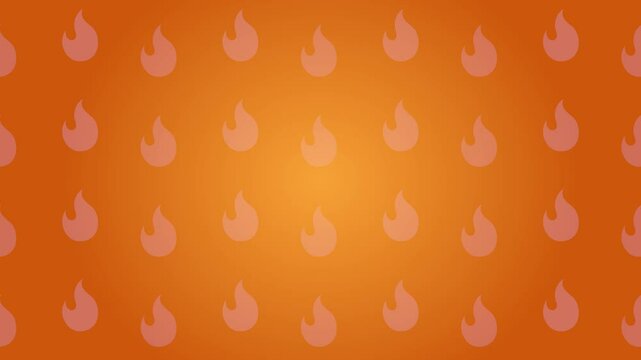 Animated Quiz Show Background Loop | Neon Glowing Lights and Fire Emoji Elements | 4K Motion Graphics