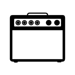 Vintage guitar amplifier vector illustration for music lovers and audio equipment enthusiasts design projects