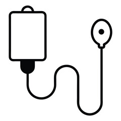 stethoscope on white background