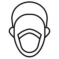 vector illustration of a pair of headphones isolated