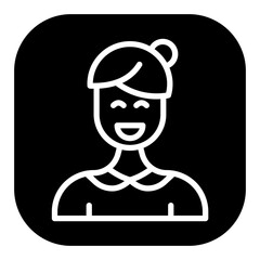 Smiling Women Vector Icons