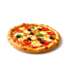 pizza isolated on white background