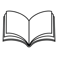 open book vector illustration