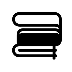 Find book icon vector graphic design for library education and reading material concept design