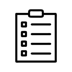 Checklist clipboard document task list icon vector illustration for business and design needs