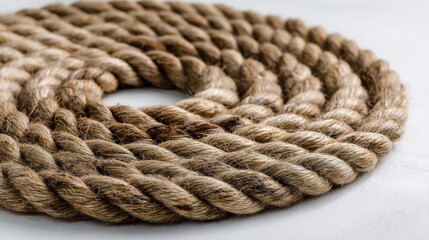 Obraz premium Twisted nautical rope circle