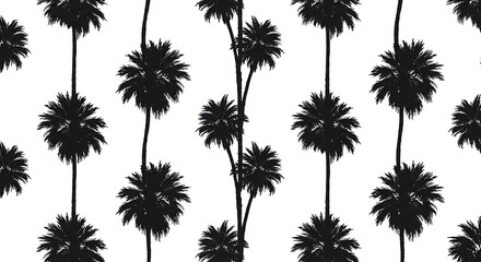 Obraz premium Midnight Palms AI Generated