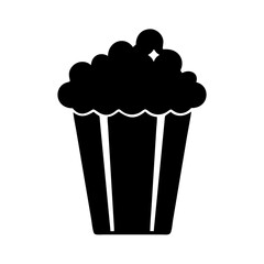 Isolated popcorn vector illustration for cinema snack food movie theater concept design icon 90