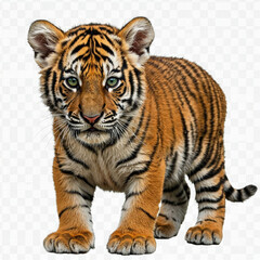 Obraz premium tiger isolated on white background