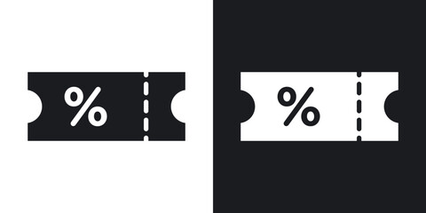 Ticket icons. flat style design.