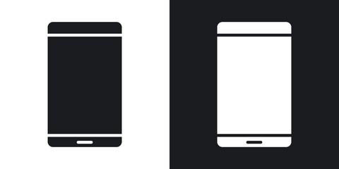 Smartphone icons. flat style design.