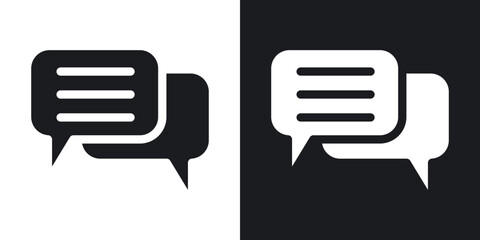 Messaging icons. flat style design.