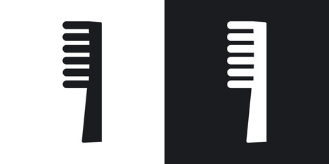 Hair brush icons. flat style design.