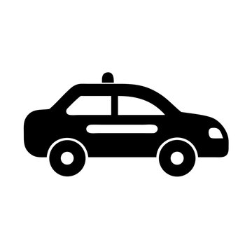 black police car icon clip art preview