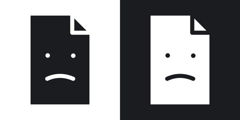 Corrupted file icons. flat style design.
