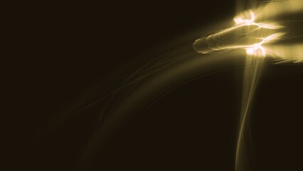 Faszinierende Lichtenergie  – brillante gelbe Energievisualisierungen, beeindruckender Leuchteffekt für starke Designs und visionäre Projekte, Explosion, Stern, Forschung, Technik, Wissenschaft
