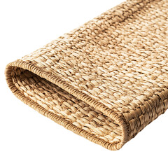 Contemporary Eco Straw Mat Featuring a Refined Natu Isolated on Transparent Background
