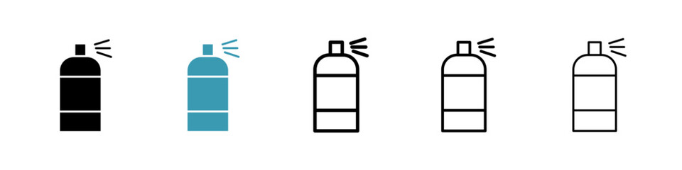 Spray can icon. Thin lines isolated