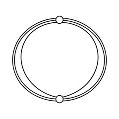 Hula Hoop Crisps Line Art Illustration