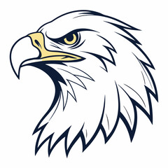 Fototapeta premium Eagle Head Mascot Logo for High-Performance Teams