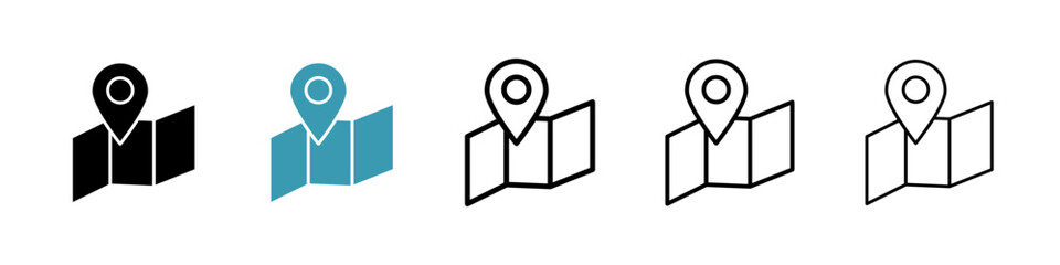 Journey icon. Thin lines isolated