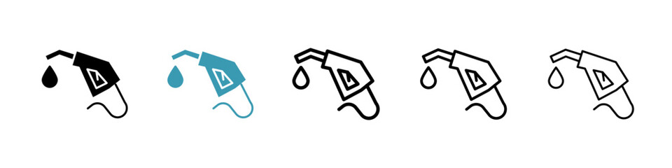 Fuel icon. Thin lines isolated