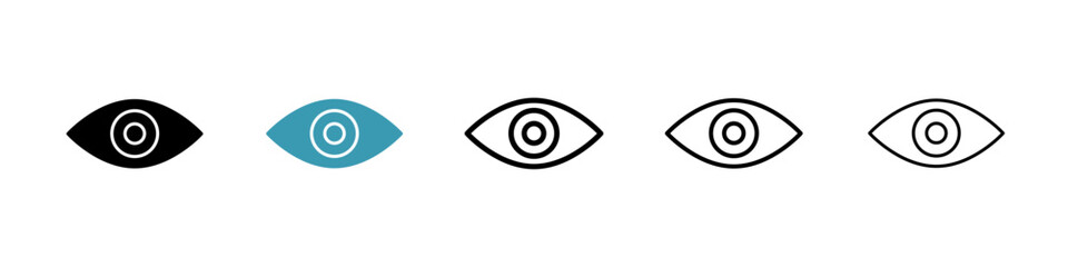 Eyes icon. Thin lines isolated