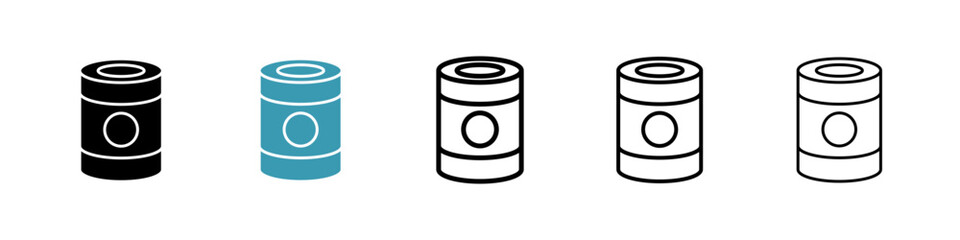 Can food icon. Thin lines isolated