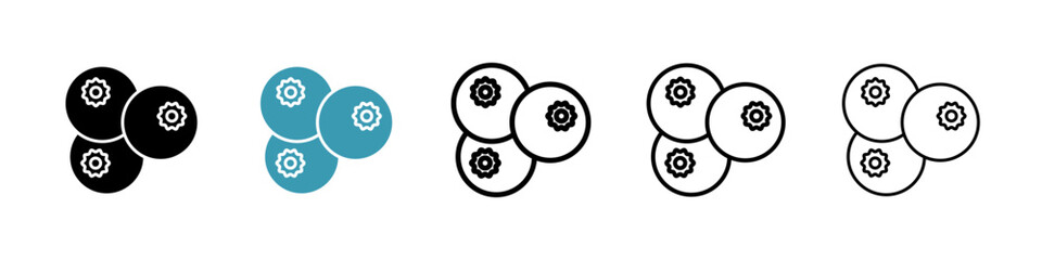 whiteberries icon. Thin lines isolated