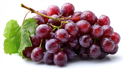 Obraz premium Fresh Grape Isolated on White Background for Creative Designs and Projects
