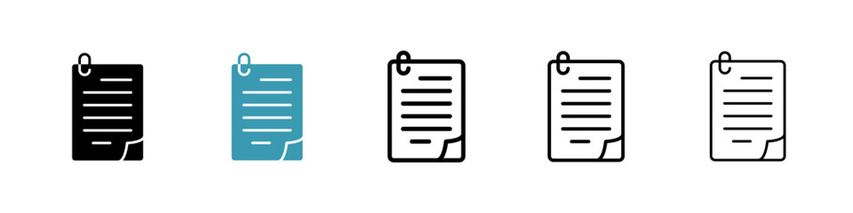 Assignment icon. Thin lines isolated