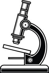 Microscope Silhouette SVG | Science Lab Equipment Clipart for Cricut & Silhouette