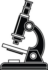 Microscope Silhouette SVG | Science Lab Equipment Clipart for Cricut & Silhouette
