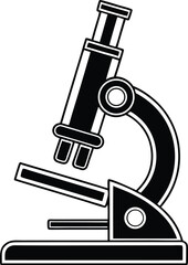 Microscope Silhouette SVG | Science Lab Equipment Clipart for Cricut & Silhouette