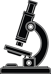 Microscope Silhouette SVG | Science Lab Equipment Clipart for Cricut & Silhouette