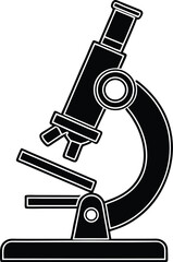 Microscope Silhouette SVG | Science Lab Equipment Clipart for Cricut & Silhouette