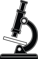 Microscope Silhouette SVG | Science Lab Equipment Clipart for Cricut & Silhouette