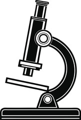 Microscope Silhouette SVG | Science Lab Equipment Clipart for Cricut & Silhouette