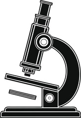 Microscope Silhouette SVG | Science Lab Equipment Clipart for Cricut & Silhouette