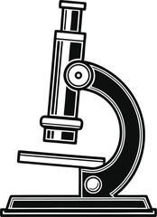 Microscope Silhouette SVG | Science Lab Equipment Clipart for Cricut & Silhouette