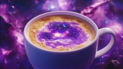 A universe contained within a cup of coffee.