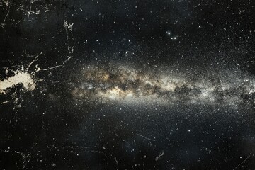 Cosmic expanse with milky way galaxy