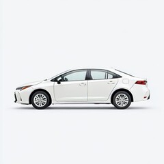 Fototapeta premium Car isolated on white background, modern vehicle with sleek design, transportation concept, automobile for personal or commercial use, contemporary automotive technology and mobility