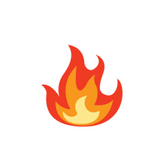 fire lit flame bonfire vector symbol sign icon warning emoji illustration
