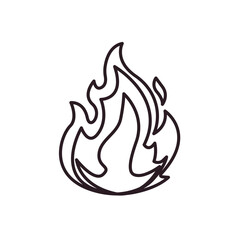 fire lit flame bonfire vector symbol sign icon warning emoji illustration