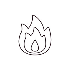 fire lit flame bonfire vector symbol sign icon warning emoji illustration